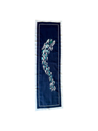 Aqua Dance Azure Colored Table Runner 20x63”