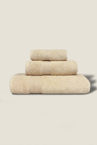 Boulevard Series Ivory Cotton Mix Size Towel Sets – Soft & Absorbent | 3 Pieces